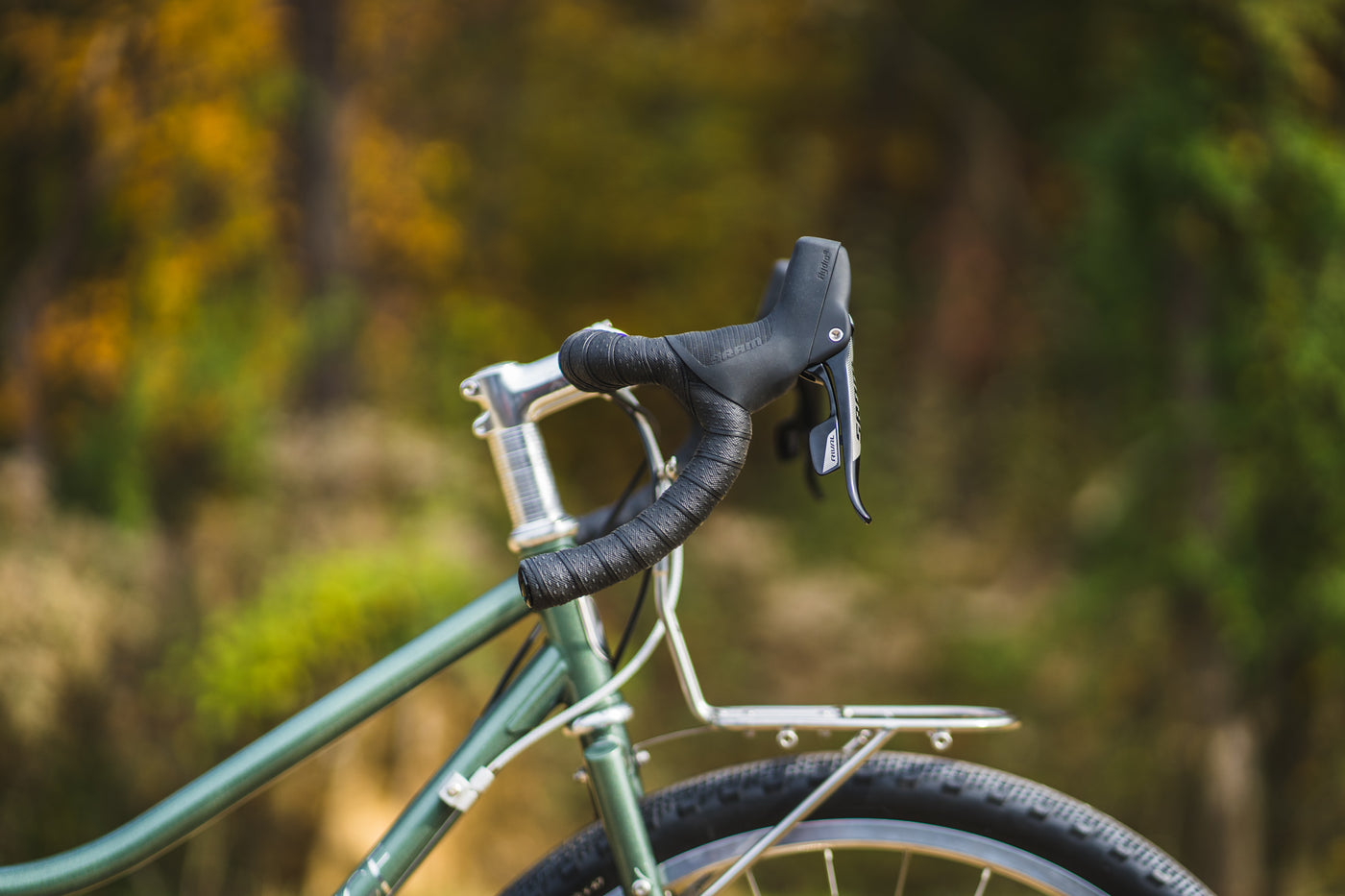 GORIX Ruban De Guidon Vélo 2 Couleurs + 2 Bouchons - Grip Wrap Route VTT (Vert)