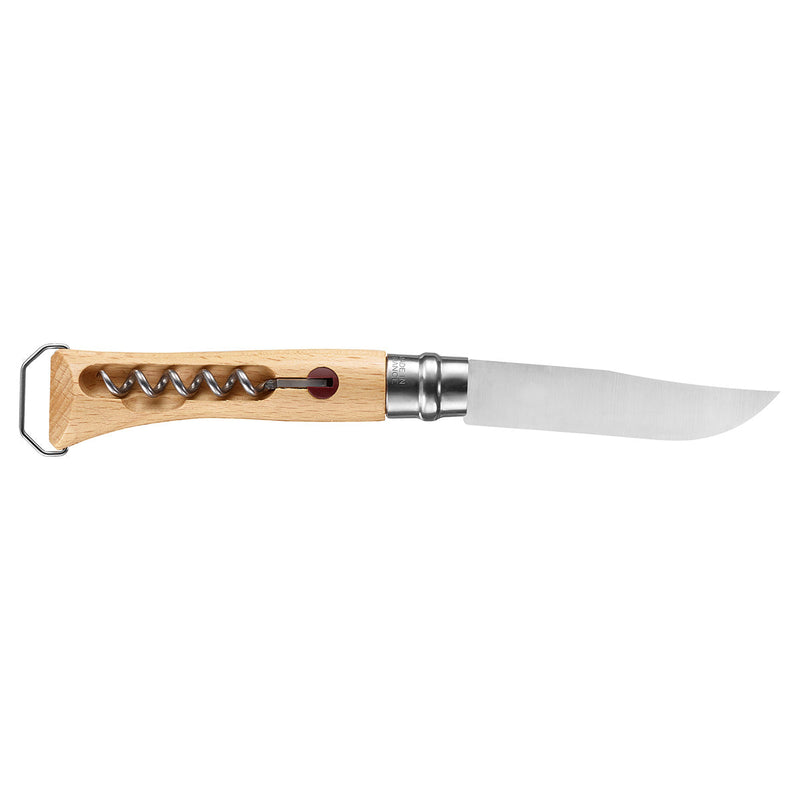 Opinel No.10 Stainless Knife + Corkscrew