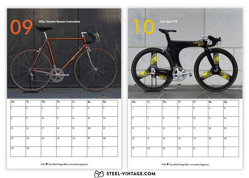 2025 Steel Vintage Bike Calendar